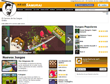 Tablet Screenshot of juegosamurai.com